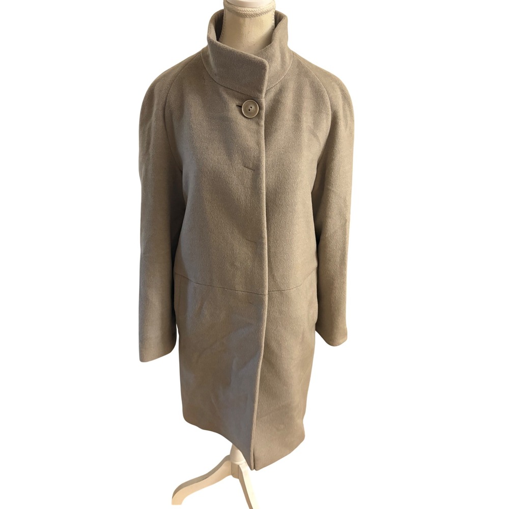Cinzia Rocca Tan Wool Coat Size 6